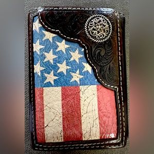Pre-Owned Cody James Distressed Western Leather Wallet